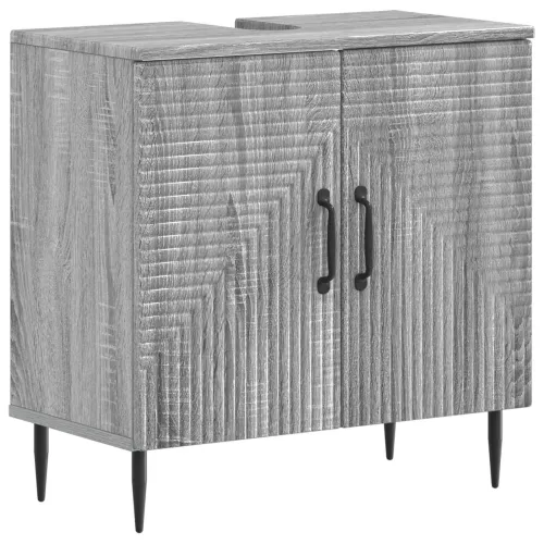 Set kupaonskih ormara od 2 dijela HAARLEM Siva Sonoma - Siva Sonoma Dvostrane pruge Cijena