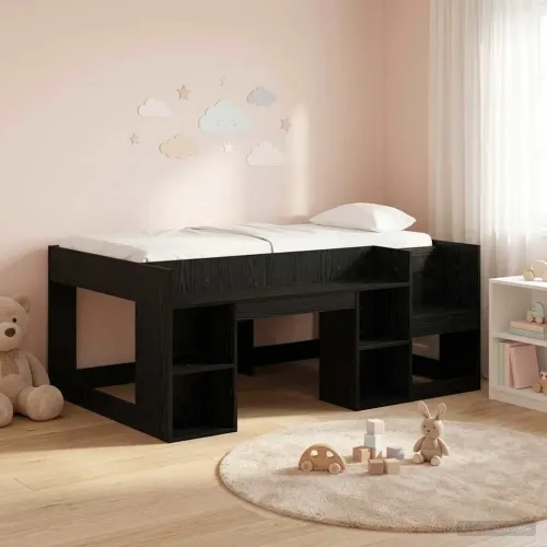 Krevet za djecu s ladicama Crni hrast 80 x 160 cm - Crni hrast 80 x 160 cm Cijena