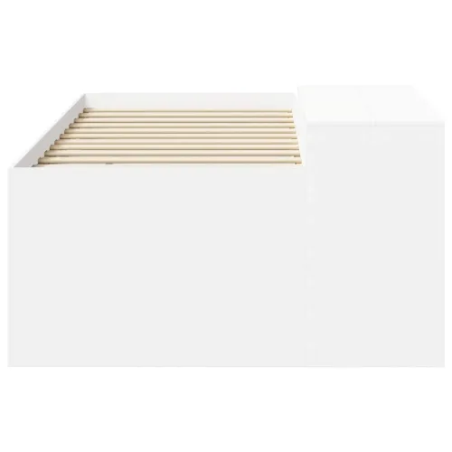 Krevet za djecu s visokim okvirom i stolom Bijela 80 x 200 cm - Bijela 80 x 200 cm Cijena
