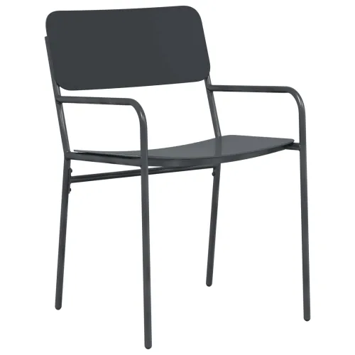 Blagovaonski set 9 kom. Antracit Čelik - 8 sjedala 200 x 100 x 71 cm Cijena