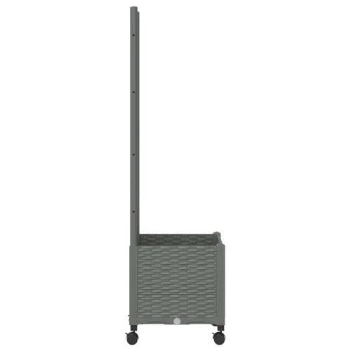 Vrtni saksija s rešetkom i kotačima Svjetlosiva PP - Svjetlosiva 40 x 40 x 136 cm s kotačima Cijena