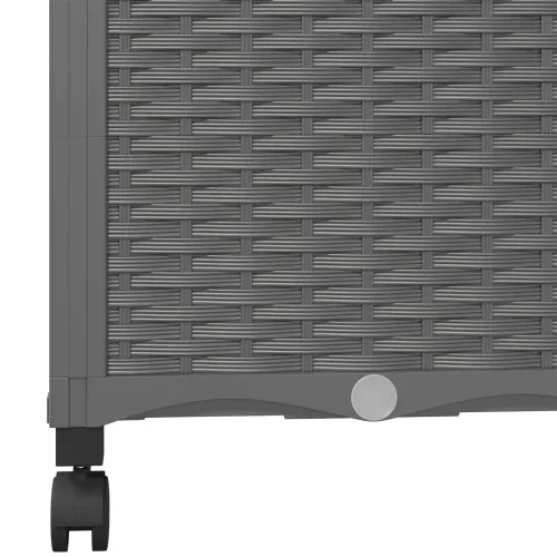 Vrtni saksija s rešetkom i kotačima Svjetlosiva PP - Svjetlosiva 40 x 40 x 136 cm s kotačima Cijena