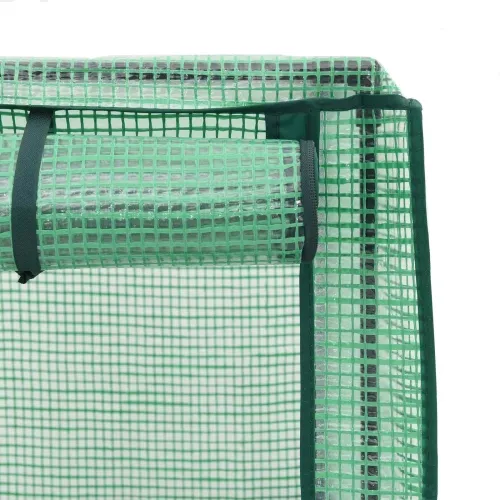 Vrtna saksija s pokrovom staklenika i kotačima Bijela PP - Bijela 40 x 40 x 123 cm s kotačima Cijena