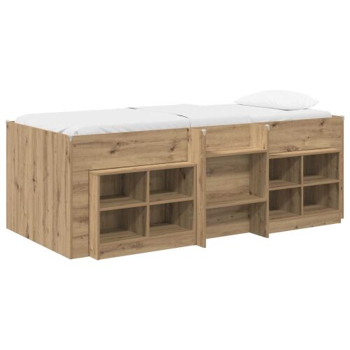 Loft krevet s ormarom 3 kom. Hrast artisan Konstruirano drvo - Hrast artisan Cijena