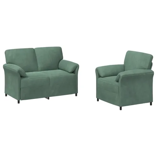 Set sofe 2 kom. Morska zelena Baršun - zelena boja mora 1-sjedalo (70 cm), 2-sjedalo (120 cm) Cijena