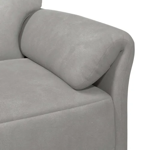 Set sofe 2 kom. Svjetlosiva Baršun - Svjetlosiva 1-Persona (70 cm), 2-Persona (140 cm) Cijena