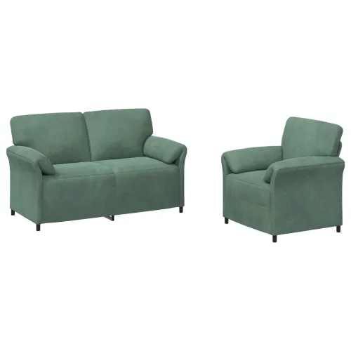 Set sofe 2 kom. Morska zelena Baršun - zelena boja mora 1-Persona (70 cm), 2-Persona (140 cm) Cijena