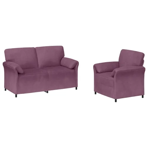 Set sofe 2 kom. Ljubičasta Baršun - Ljubičasta 1-Persona (70 cm), 2-Persona (140 cm) Cijena