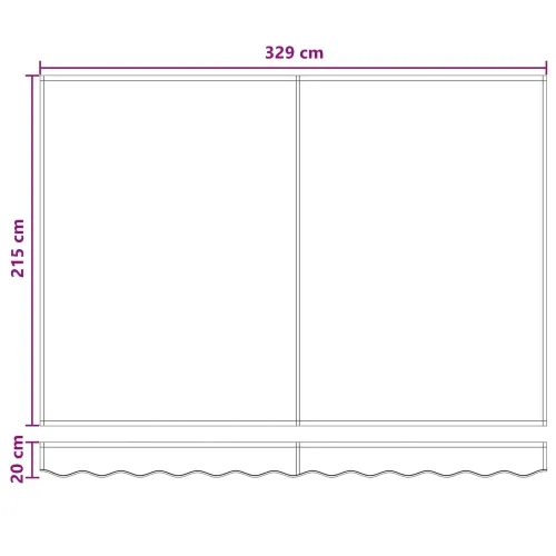 Solarna električna tenda 3,5 x 2 m Pijesak 100% poliester - 3,5 x 2 m Bijela Pijesak Cijena