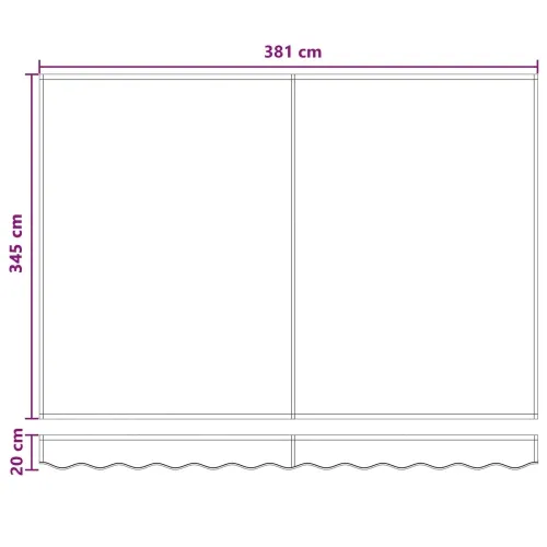 Solarna električna tenda 4 x 3,5 m Pijesak 100% poliester - 4 x 3,5 m Bijela Pijesak Cijena
