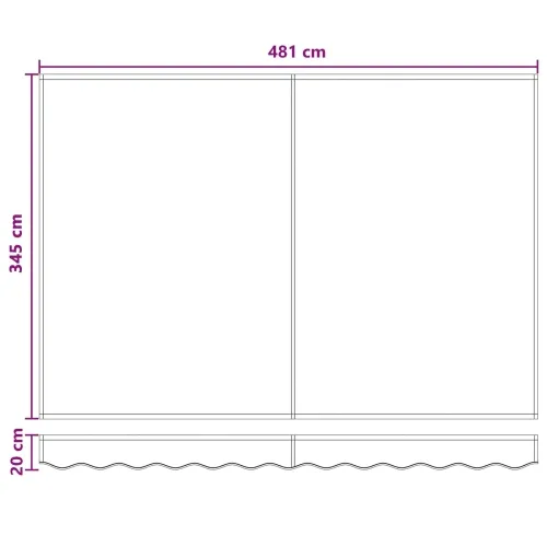 Solarna električna tenda 5 x 3,5 m Pijesak 100% poliester - 5 x 3,5 m Bijela Pijesak Cijena
