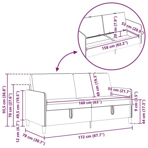 Set sofe s pohranom 2 kom. Krem Poliester - Krem Jednostruka + Trostruka (160 cm) Cijena