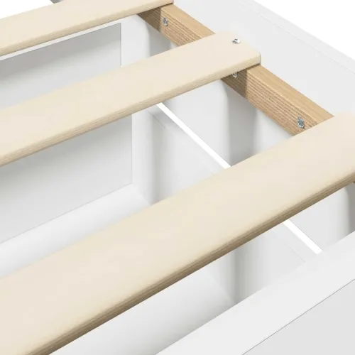 Okvir za krevet s ladicama Bijela Konstruirano drvo - Bijela 80 x 200 cm Cijena