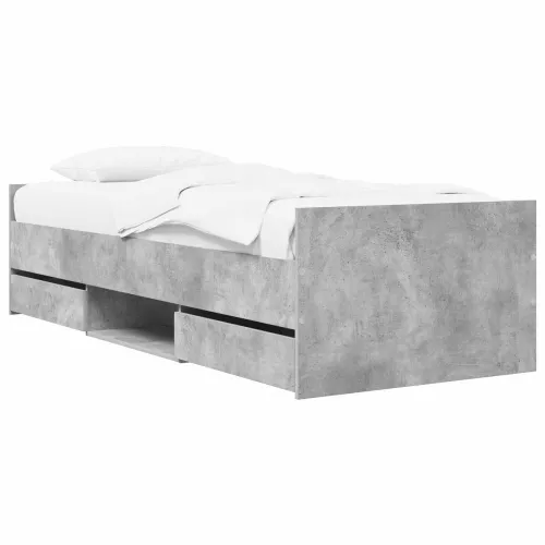 Okvir za krevet Betonska siva Konstruirano drvo - Betonska siva 80 x 200 cm Cijena