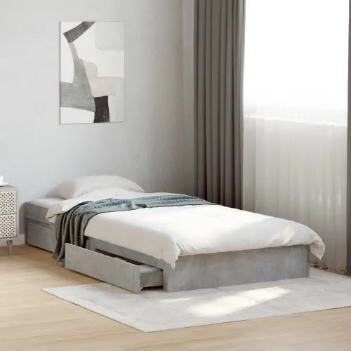 Okvir kreveta s pohranom s ladicama Betonska siva 80 x 200 cm - Betonska siva 80 x 200 cm Cijena