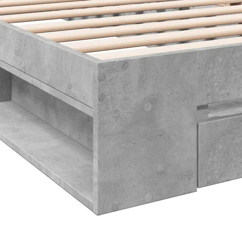 Okvir kreveta s pohranom s ladicama Betonska siva 80 x 200 cm - Betonska siva 80 x 200 cm Cijena