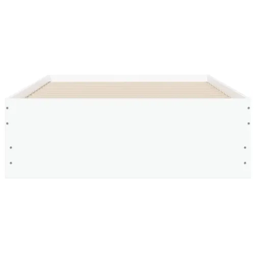 Okvir kreveta s pohranom s ladicama Bijela Konstruirano drvo - Bijela 80 x 200 cm Cijena
