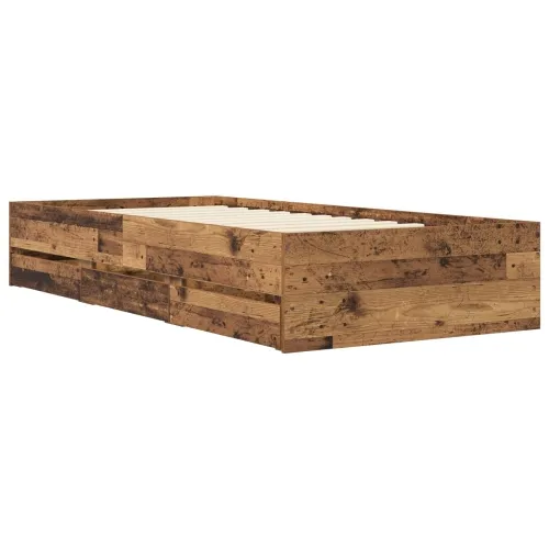 Okvir kreveta s pohranom Staro drvo Konstruirano drvo - Staro drvo 80 x 200 cm Cijena