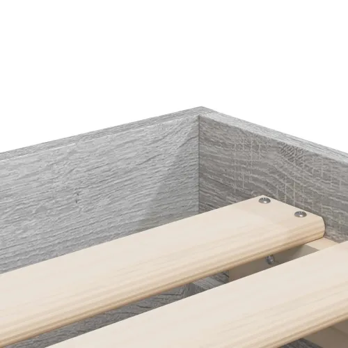 Okvir kreveta s pohranom Betonska siva Konstruirano drvo - Betonska siva 80 x 200 cm Cijena