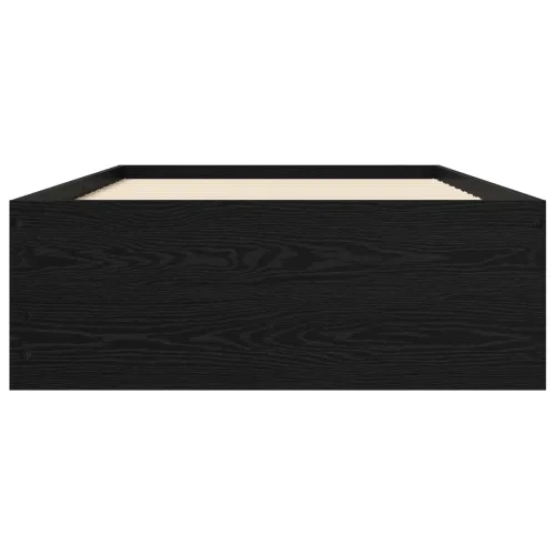 Okvir kreveta s pohranom Crni hrast Konstruirano drvo - Crni hrast 80 x 200 cm Cijena