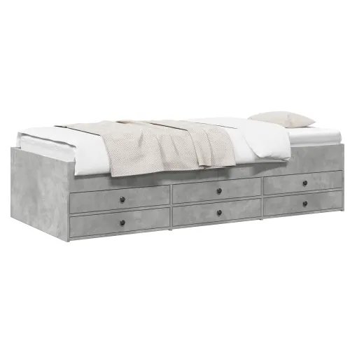 Okvir kreveta s pohranom s ladicama Betonska siva 80 x 200 cm - Betonska siva 80 x 200 cm Cijena