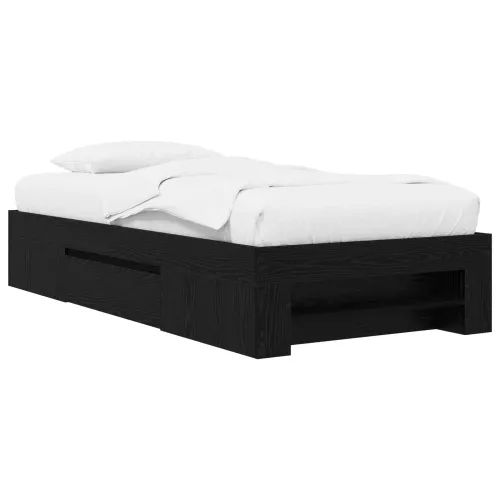 Okvir kreveta s pohranom s ladicama Crni hrast 80 x 200 cm - Crni hrast 80 x 200 cm Cijena