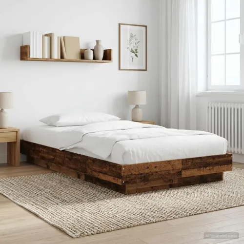 Okvir kreveta za pod Staro drvo 80 x 210 cm Konstruirano drvo - Staro drvo 80 x 200 cm Cijena