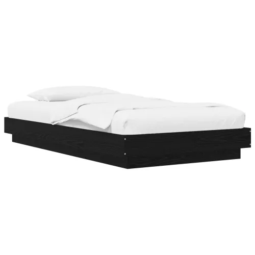 Okvir kreveta za pod Crni hrast 80 x 210 cm Konstruirano drvo - Crni hrast 80 x 200 cm Cijena