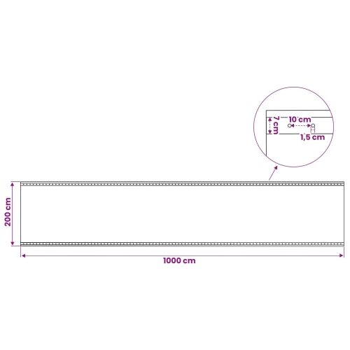 Cerada s rupama 2 kom. Zelena 2 x 10 m 260 gsm PE - 2 x 10 m 2 Zelena Cijena