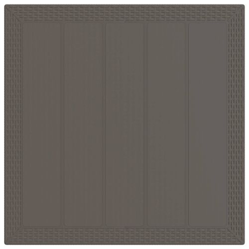 Vrtni set za objed 5 kom. Svjetlosiva PP - Svjetlosiva 100 cm 5 Cijena