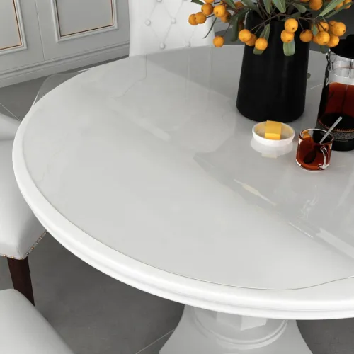 Zaštita za stol prozirna Ø 110 cm 1,6 mm PVC - Transparentan 110 cm Cijena