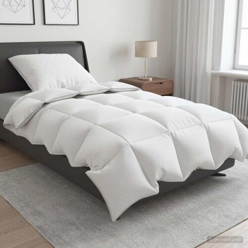 90% guska dol set FULDA 2 kom. 155 x 200 cm Zima 300 GSM Bijela - 155 x 200 cm 50 x 50 cm Cijena