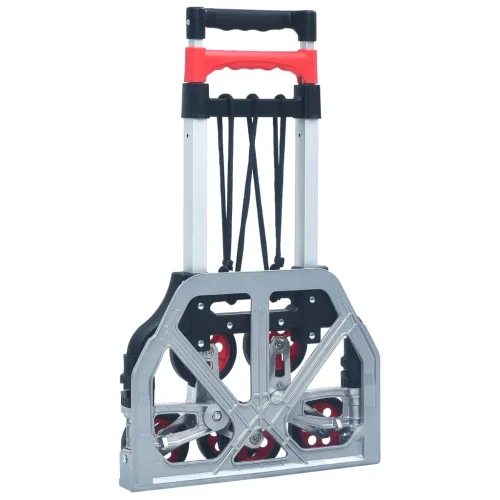 Sklopiva kolica za stepenice 70 kg aluminijska srebrna Cijena