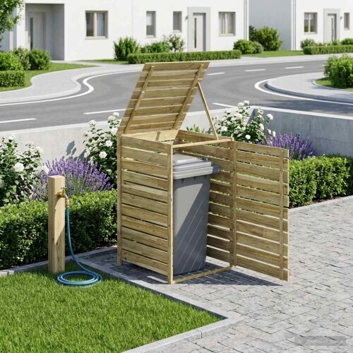 Spremište za kante za otpad na kotačima za 1 spremnik 240 L - 75 x 79 x 117 cm Cijena