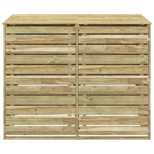 Spremište za kante za otpad na kotačima za 2 spremnika 240 L - 150 x 79 x 117 cm Cijena