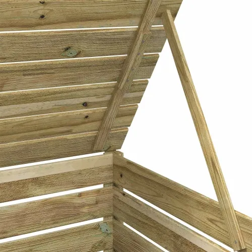 Spremište za kante za otpad na kotačima za 2 spremnika 240 L - 150 x 79 x 117 cm Cijena