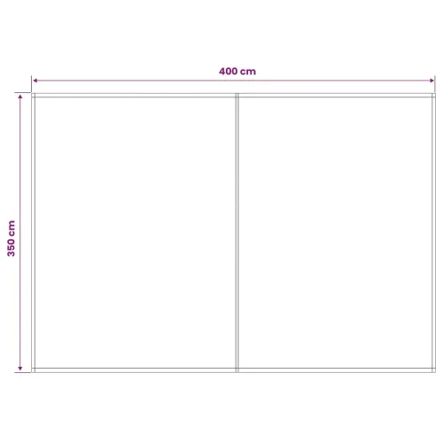 Zamjensko platno za tendu Žuta i bijela 400 × 350 cm Poliester - Žuta i bijela 400 × 350 cm Cijena