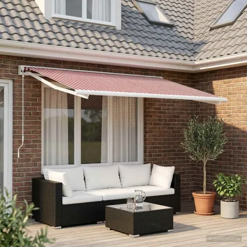 Zamjensko platno za tendu Crvena i bijela 450 × 300 cm - Crvena i bijela 450 × 300 cm Cijena