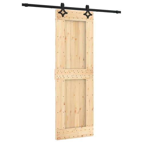 Klizna vrata 70 x 210 cm Čvrsta borovina (neobrađena) Cijena