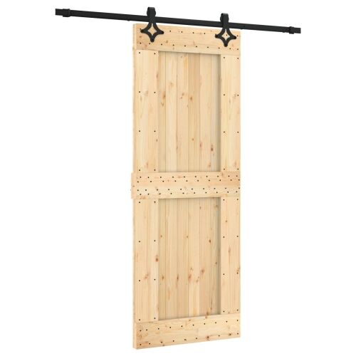 Klizna vrata 80 x 210 cm Čvrsta borovina (neobrađena) Cijena