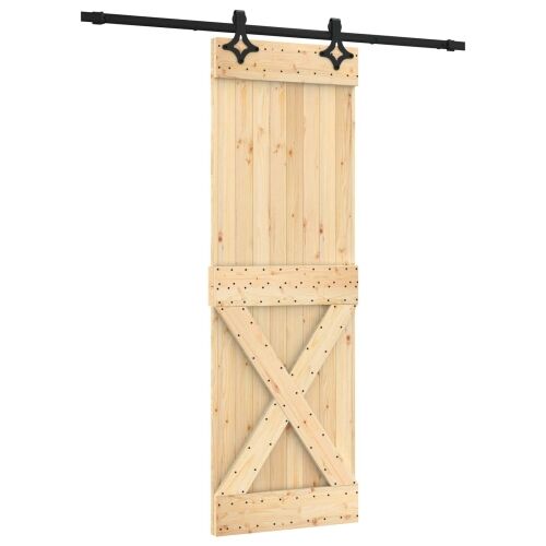 Klizna vrata 70 x 210 cm Čvrsta borovina (neobrađena) Cijena