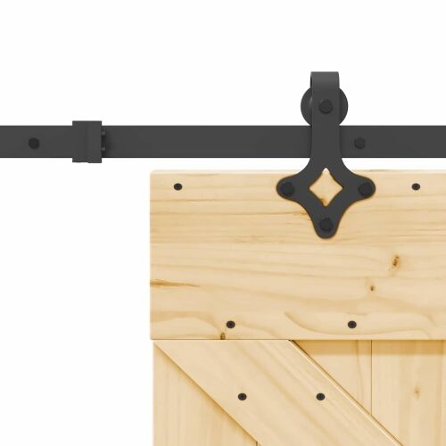 Klizna vrata NARVIK Prirodna i crna 95 x 210 cm (213,5 cm) - 95 x 210 cm (213,5 cm) Trokutasti Cijena