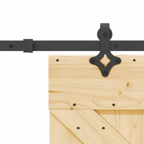 Klizna vrata NARVIK Prirodna i crna 95 x 210 cm (213,5 cm) - 95 x 210 cm (213,5 cm) Trokutasti Cijena