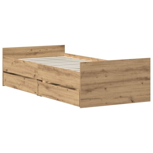 Okvir za krevet Hrast artisan 100 x 200 cm - Hrast artisan 100 x 200 cm Cijena