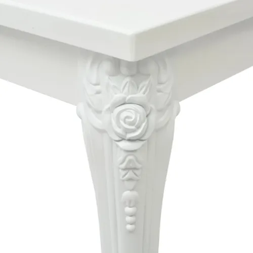 Blagovaonski stol visokog sjaja bijeli 116 x 66 x 76 cm  - 116 x 66 x 76 cm 1 116 x 66 x 76 cm Cijena