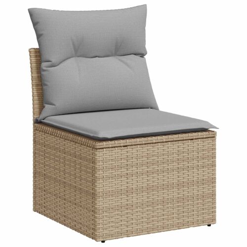 Set sofe 6 kom. Bež i svijetlo siva Poli Rattan i čelik - bež i svjetlosiva Stakl s vodootpornom torbom Cijena