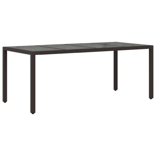 Vanjski blagovaonski stol i stolice 9 kom. Crna poliratan - Crna 190 x 90 x 75 cm 8 Cijena