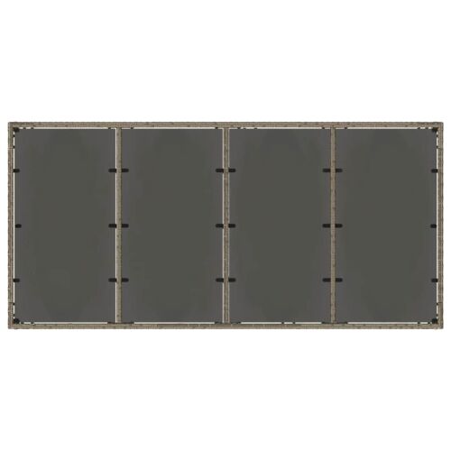 Vanjski blagovaonski stol i stolice 7 kom. Siva poliratan - Siva 190 x 90 x 75 cm 6 Cijena