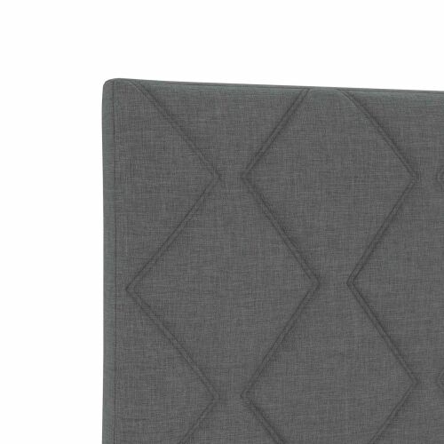 Boxspring krevet s madracem Tamnosiva 80 x 200 cm Tkanina - Tamnosiva 80 x 200 cm Dizajn s rombovima Cijena