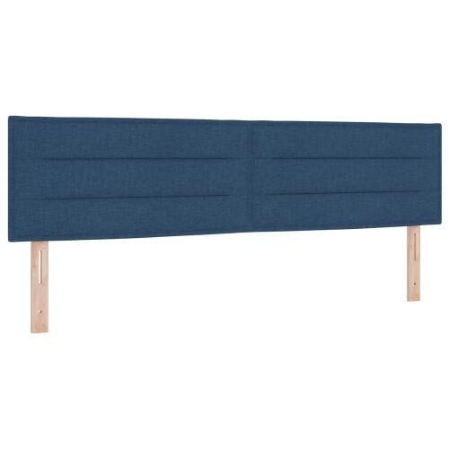 Boxspring krevet s madracem Plava 180 x 200 cm Tkanina - Plava 180 x 200 cm Dizajn linija Cijena